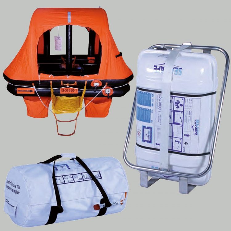 SeaSafe Container and Valise Self Righting Life Rafts