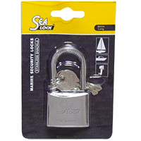 Marine Padlock, SeaLock, w/long shackle, 50mm
