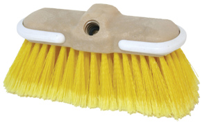 Boat wash brush 'flow Thru', Medium Bristle H: 6,5cm - yellow