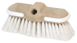 Boat scrub brush 'Flow Thru', H: 5cm - white