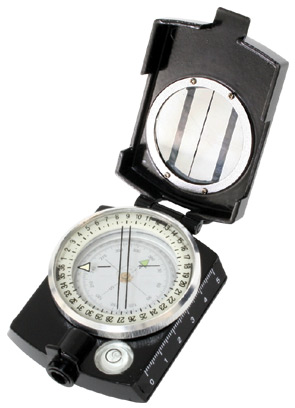 Hand bearing compass, non-magnetic alloy