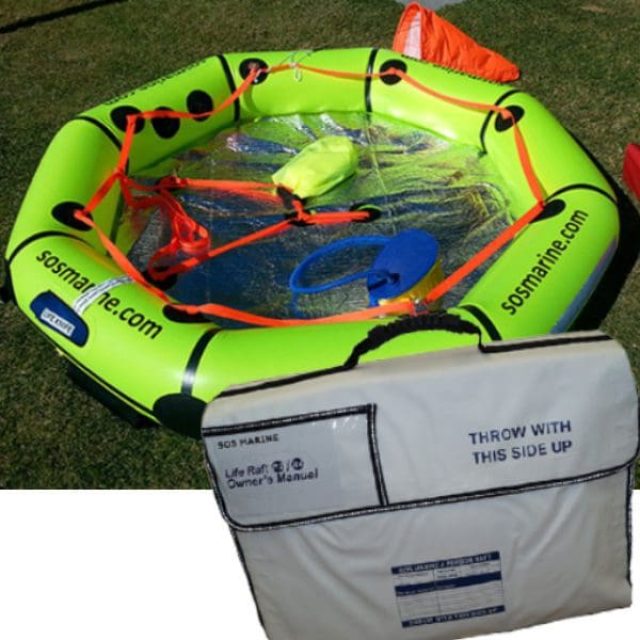 Lightweight Valise Throw Overboard Life Raft