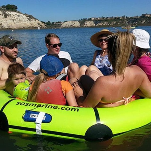 Lightweight Valise Throw Overboard Life Raft